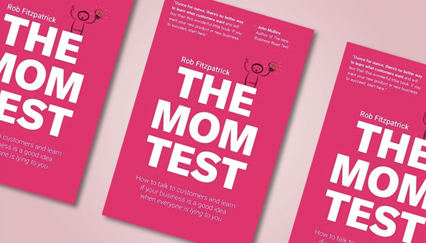 The Mom Test book